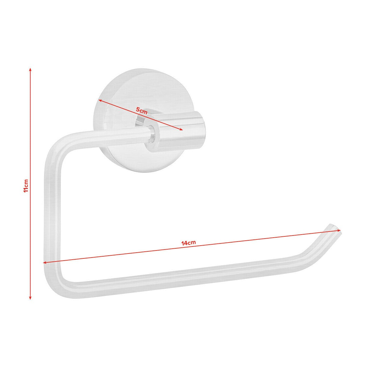 tesa® Nooblesse Toilettenpapierhalter ohne Deckel, Edelstahloptik, inkl. Klebelösung