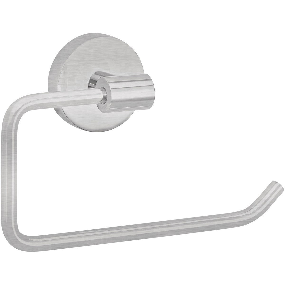 tesa® Nooblesse Toilettenpapierhalter ohne Deckel, Edelstahloptik, inkl. Klebelösung