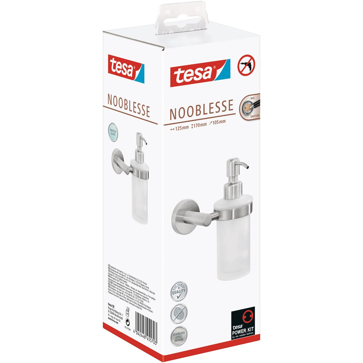 tesa® Nooblesse Seifenspender, inkl. Klebelösung