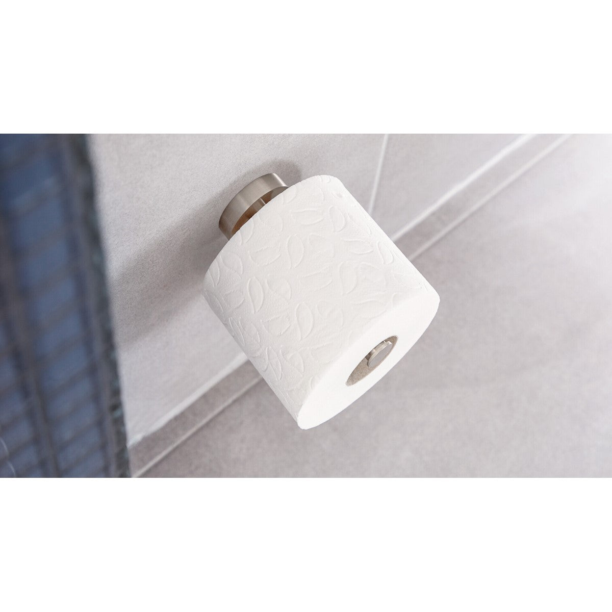 tesa® Nooblesse Ersatzrollenhalter, Edelstahloptik, inkl. Klebelösung