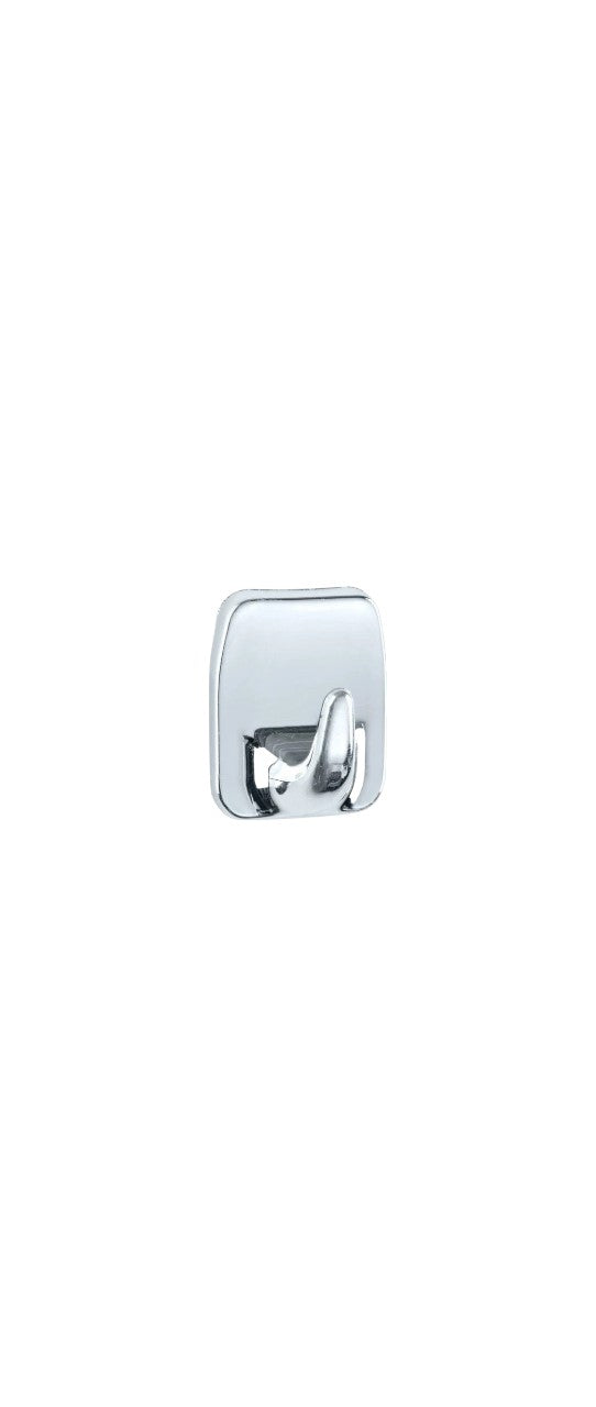 WENKO Universal-Haken Kunststoff, chrom, 2er-Set Handtuchhaken Art. 3656530100