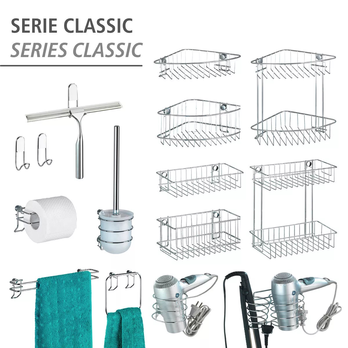 WENKO CLASSIC Wandablage Korb Art. 21430100
