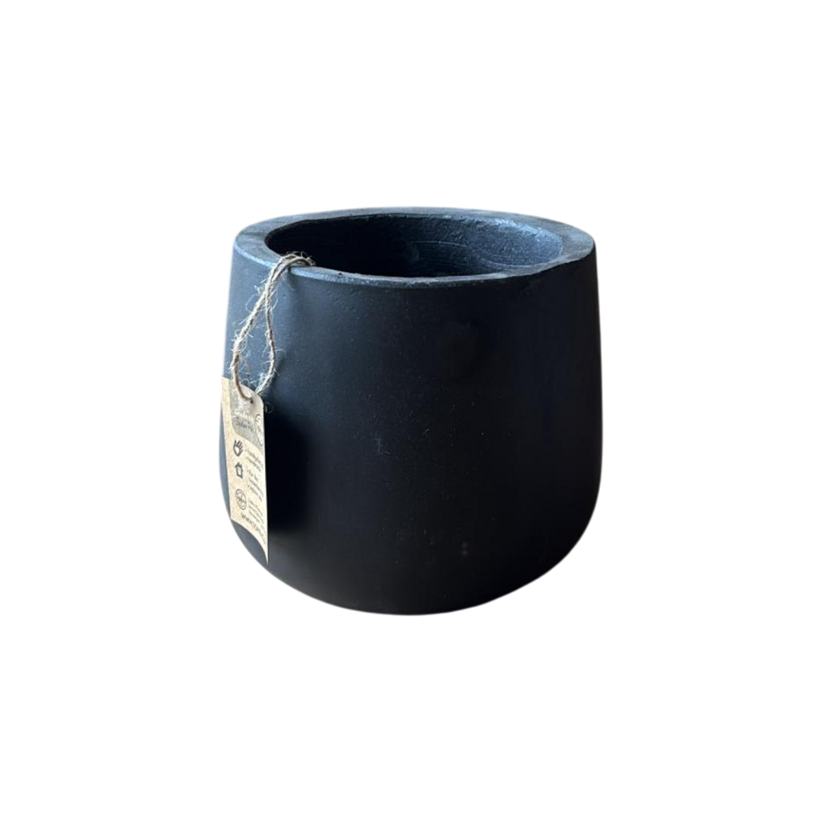Einzelstück Betontopf Schwarz 14,50 x 14 cm