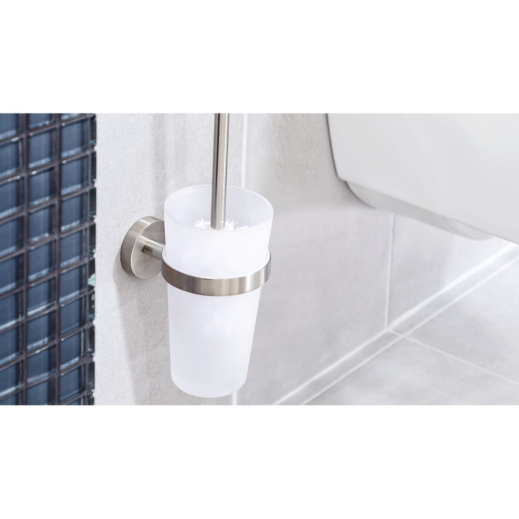 tesa® Nooblesse Toilettenbürste, Edelstahloptik, inkl. Klebelösung