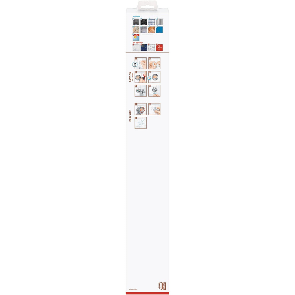 tesa® Nooblesse Handtuchhalter 45cm, Edelstahloptik, inkl. Klebelösung