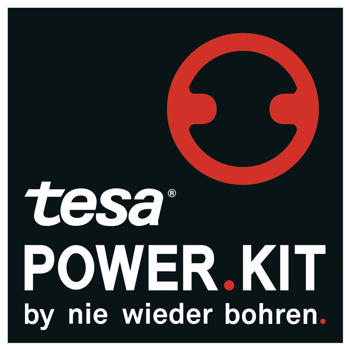 tesa® Nooblesse Handtuchring, Edelstahloptik, inkl. Klebelösung