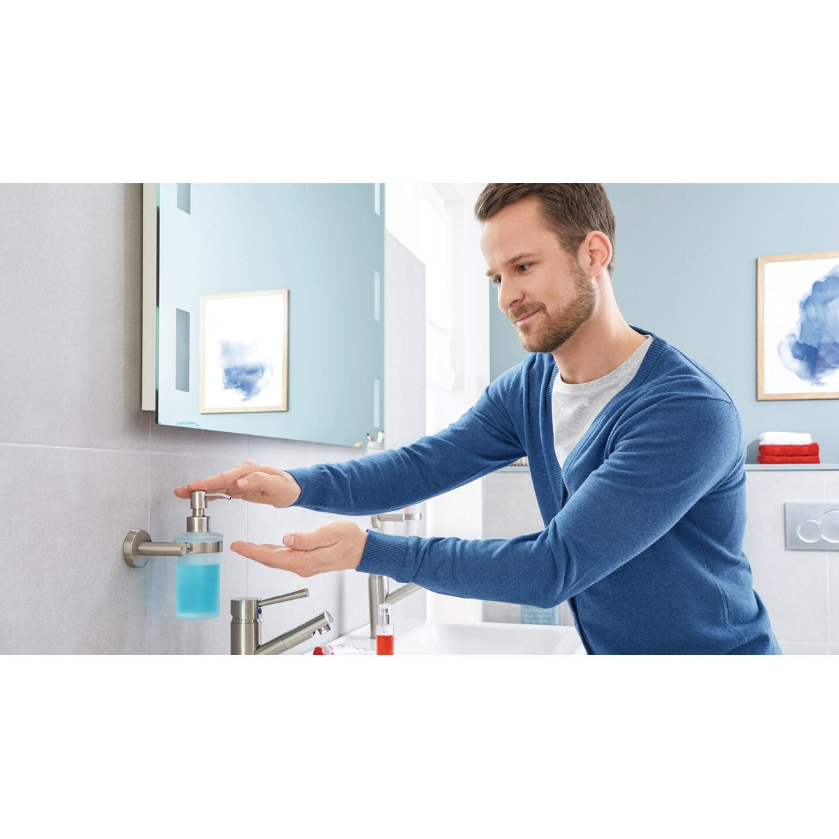 tesa® Nooblesse Seifenspender, inkl. Klebelösung