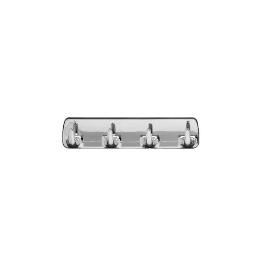 WENKO Hakenleiste chrom 4st Hakenleiste Kleben 25,00mm Innen Art. 4408020100