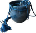 Einzelstück blau hängend mit Band