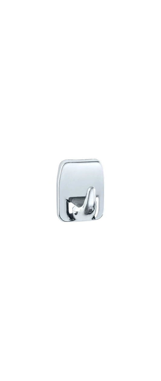 WENKO Universal-Haken Kunststoff, chrom, 2er-Set Handtuchhaken Art. 3656530100