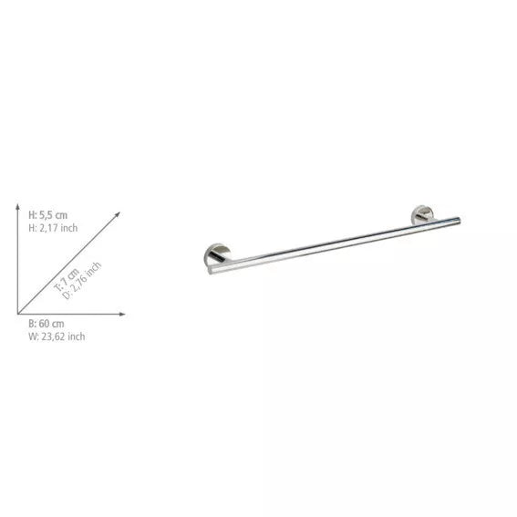 WENKO Uno BOSIO Badetuch Stange Handtuch Halter Edelstahl Art. 20214100