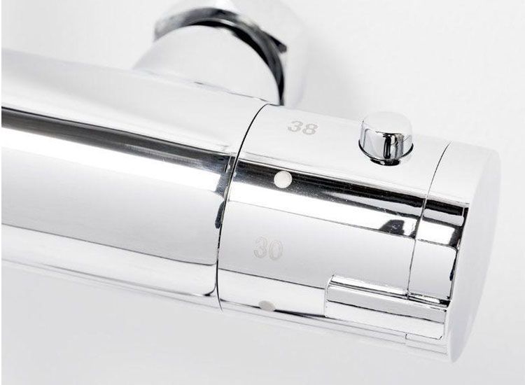 Saniscape Mono Duschsystem - Regendusche ø 20 cm - Inklusive Thermostatarmatur