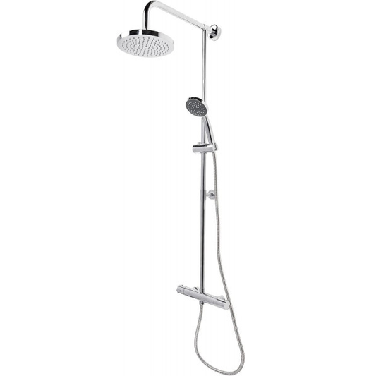 Saniscape Mono Duschsystem - Regendusche ø 20 cm - Inklusive Thermostatarmatur