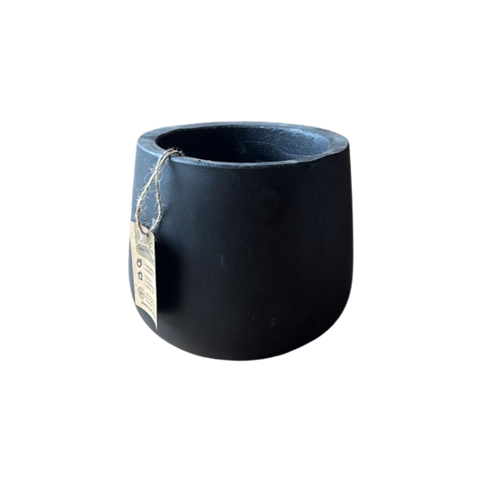 Einzelstück Betontopf Schwarz 14,50 x 14 cm