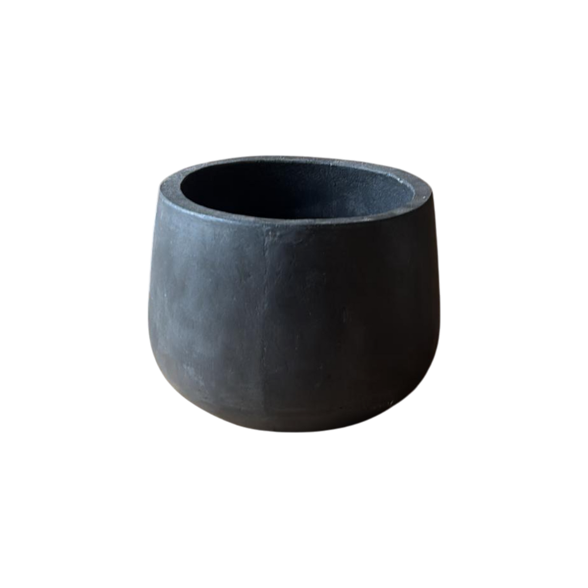 Einzelstück Betontopf Schwarz 18 x 21 cm