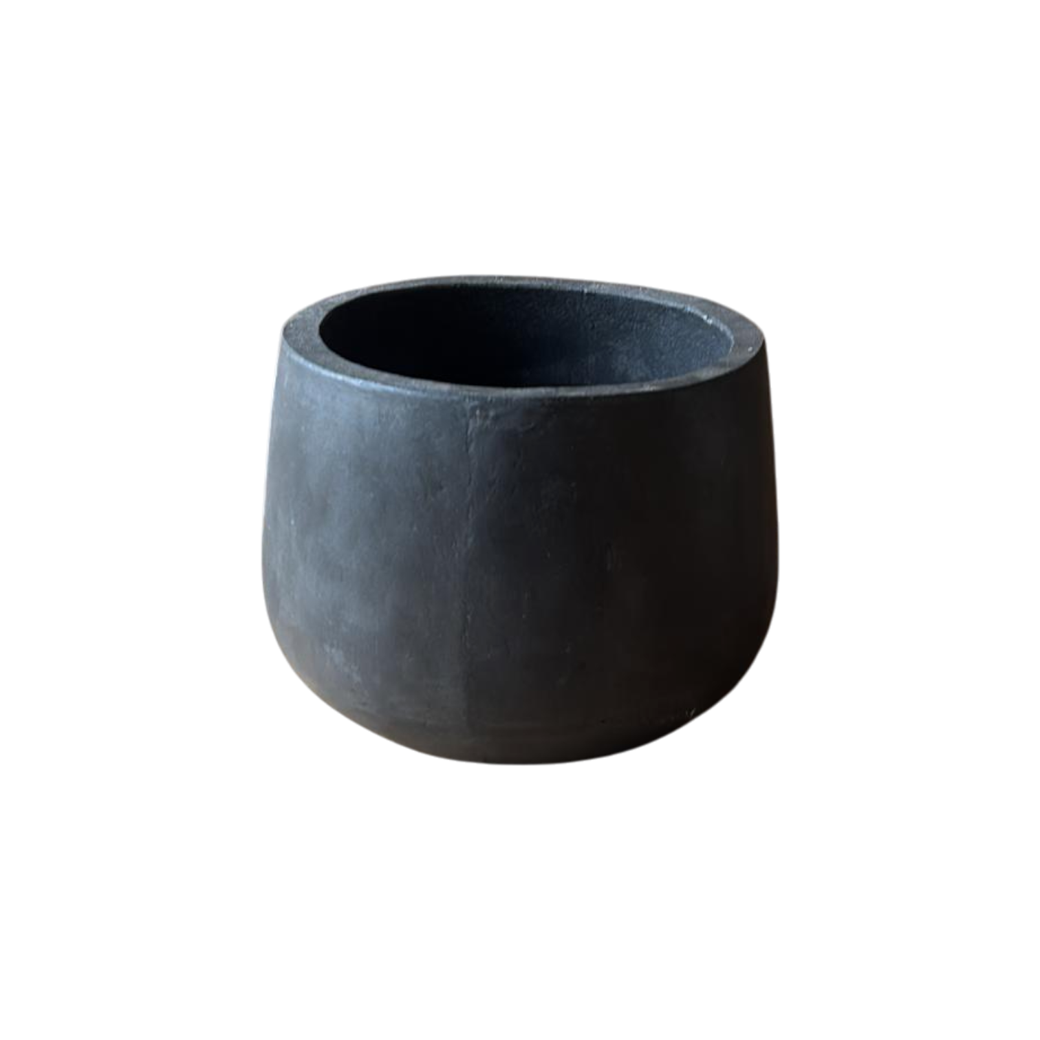 Einzelstück Betontopf Schwarz 18 x 21 cm