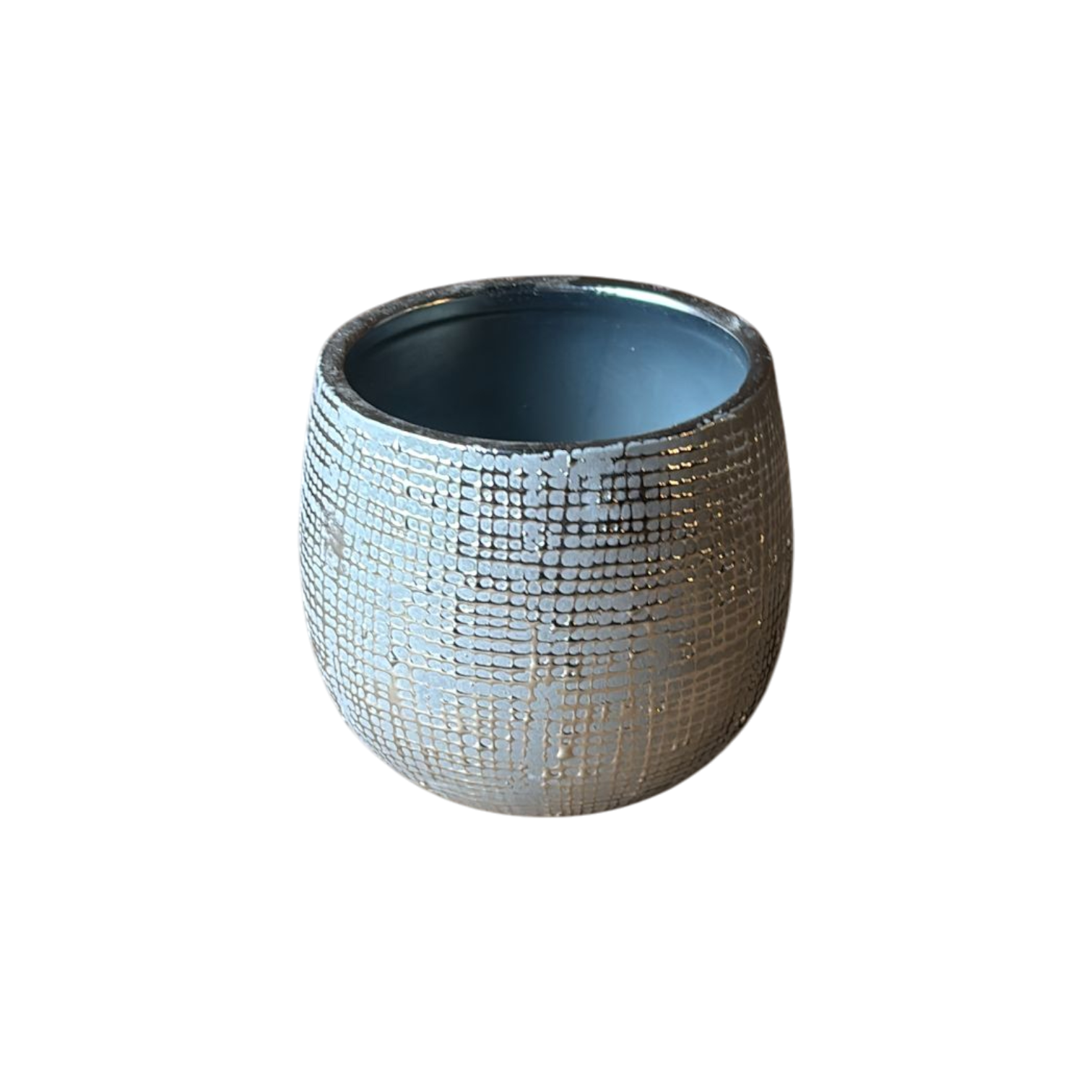 Indoor-Topf Silber Glanz 10 x 10 cm
