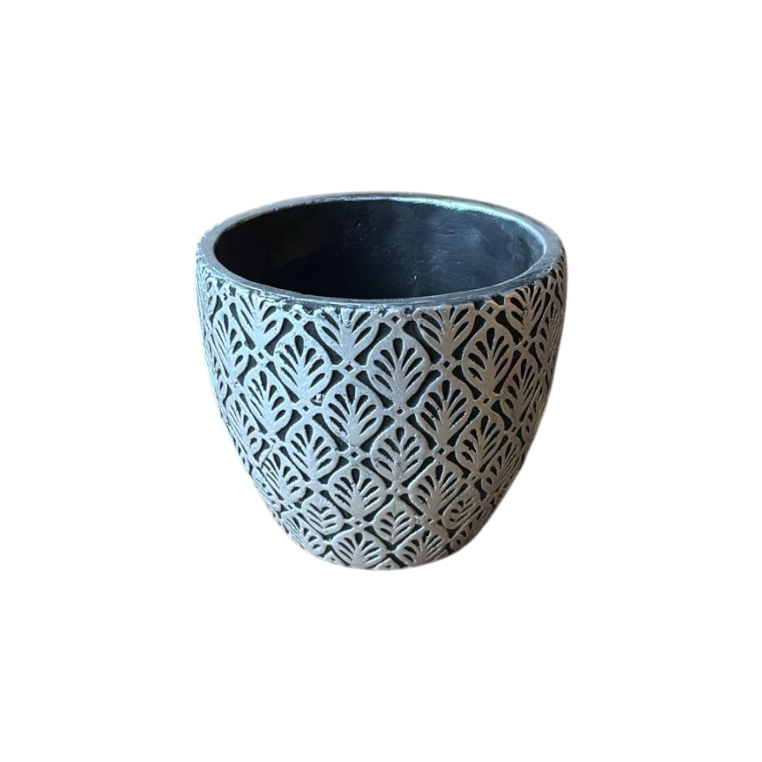 Indoor-Topf Blatt Silber 12,50 x 14 cm