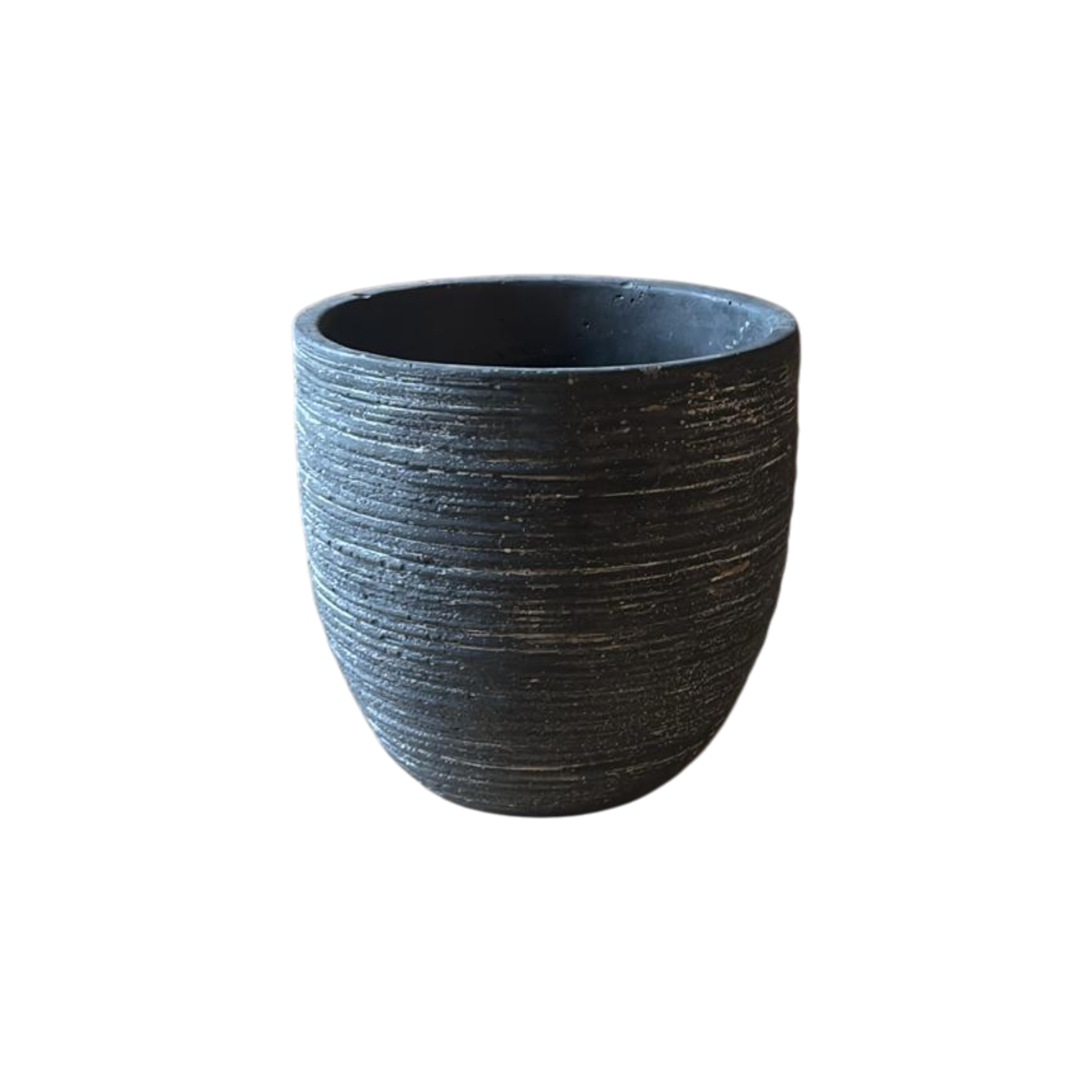 Indoor-Topf Schwarz Linien 15 x 15 cm