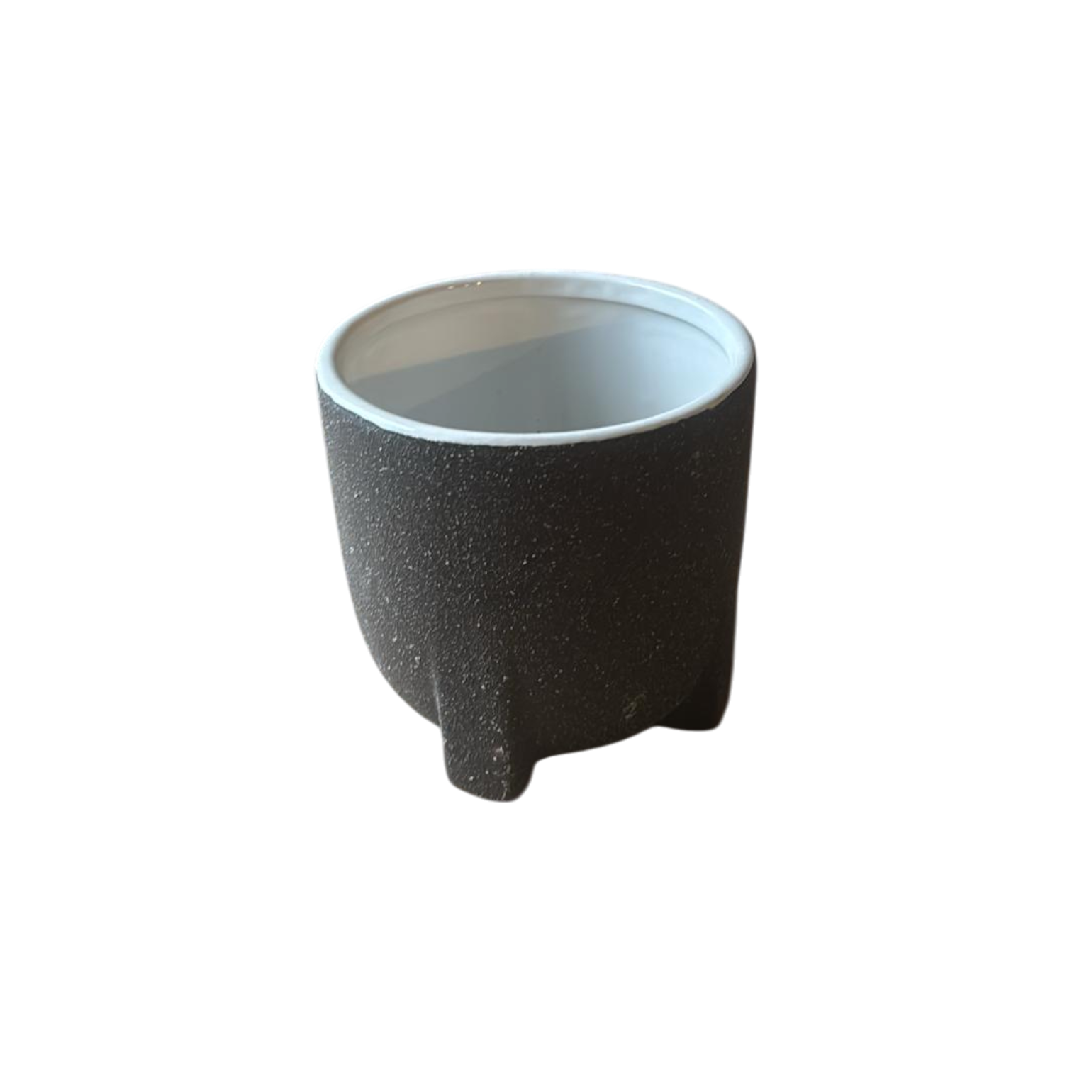 Einzelstück Grau Pulver mit Stelzen 13 x 13 cm