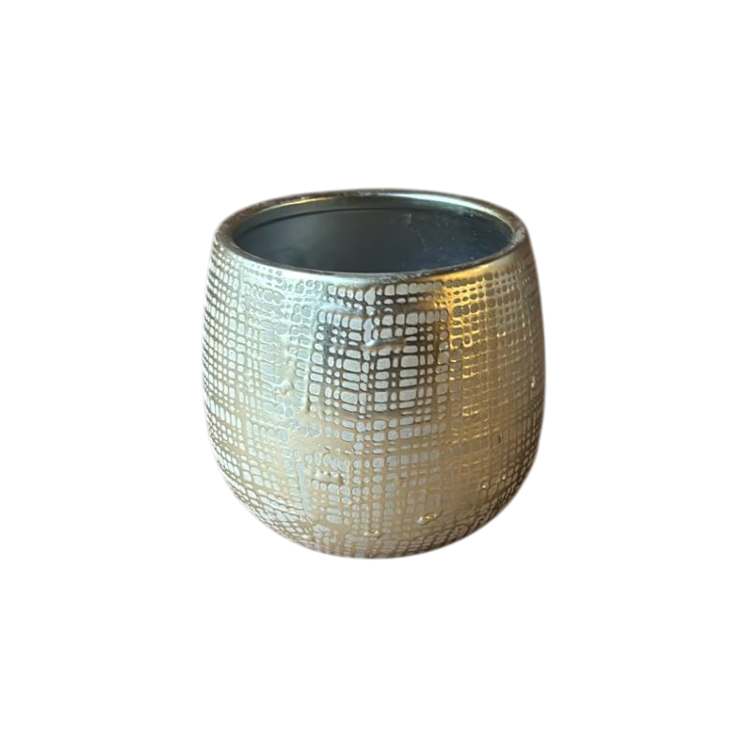 Einzelstück Gold Weiß Gestreift 10 x 10 cm