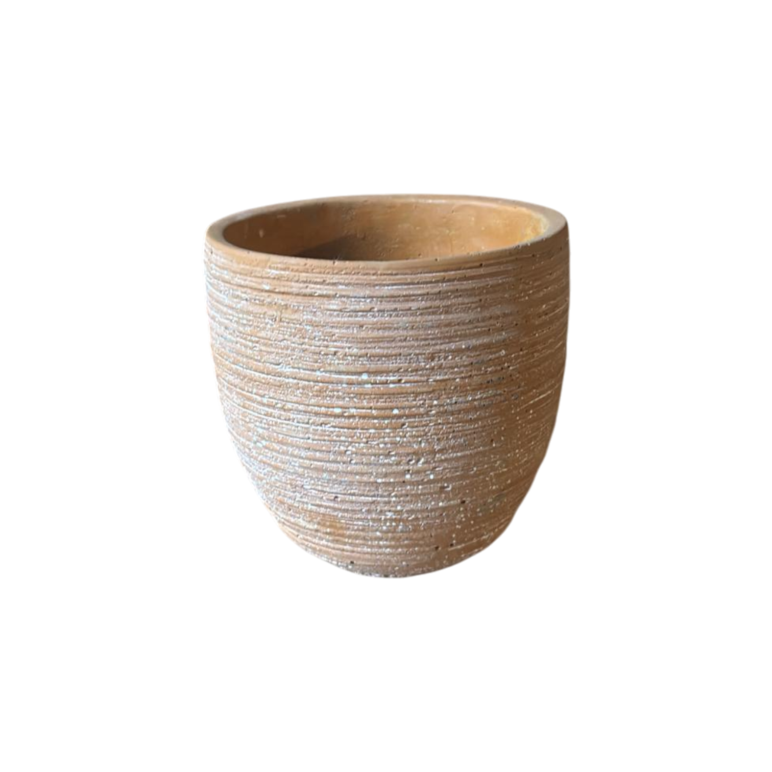 Einzelstück Orange Weiß gestreift 15 x 15 cm