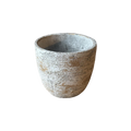 Einzelstück Gold/Weiß Streifen 14 x 14 cm