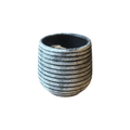 Einzelstück Ringe schwarz weiß 10 x 10 cm