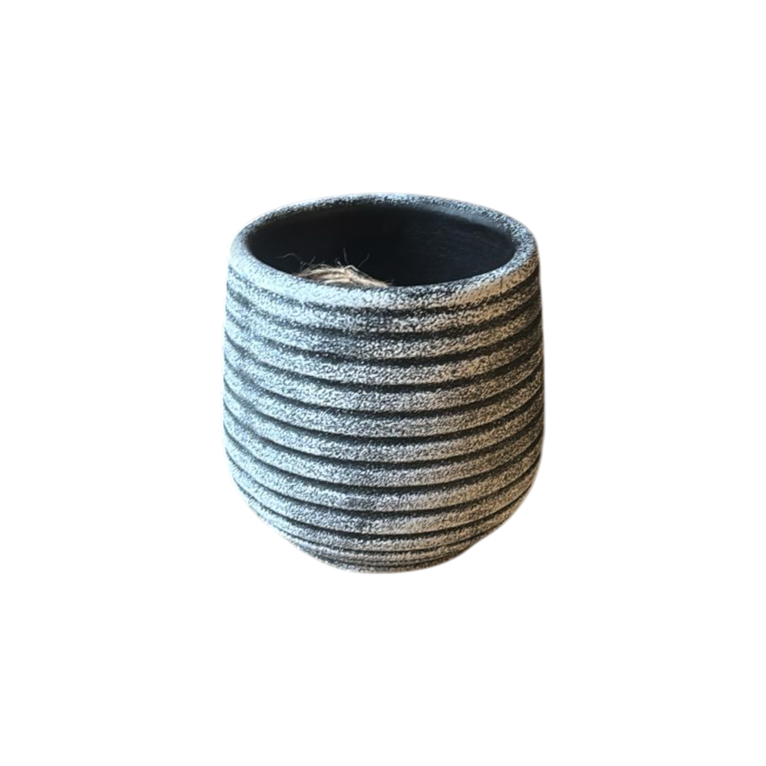Einzelstück Ringe schwarz weiß 10 x 10 cm