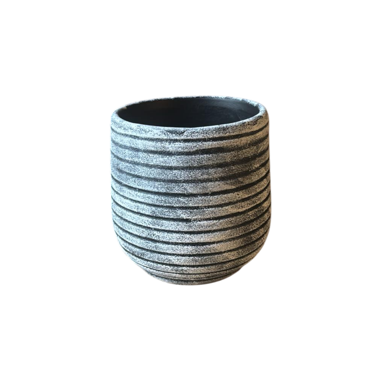 Einzelstück Ringe schwarz weiß 15 x 15 cm