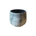 Einzelstück Ringe schwarz weiß 18 x 18 cm
