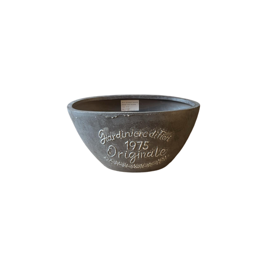Pflanzgefäß Terracotta Einzelstück 1975 Originale Pflanzschale 20x24x40 mit Wasserablauf